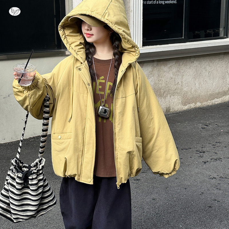 女童2025冬季新款加绒加厚百搭小女孩夹克外套中大童户外保暖上衣，童装外套，祺儿童装