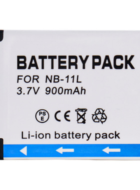 适用佳能A3500IS A4000IS A3400/A2400 A2300 IXUS165 NB-11L电池