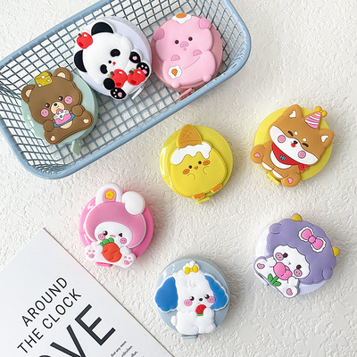 INS迷你卷尺卡通可爱皮尺便携米尺腰围随身三围测身量衣软尺子