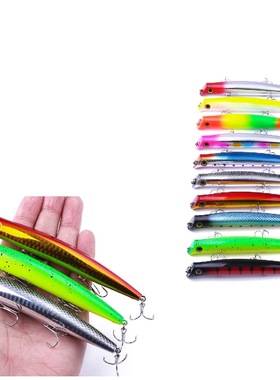 fishing波爬路亚鱼饵 12CM/17G撞水远投浮水波扒硬饵波帕假饵