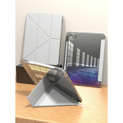 Solid Color Minimalist iPad Case With Pencil Slot 适用 iPad 11 A16 Air 8 Pro 11 Inch M5 Tablet Cover