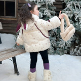 女童棉服冬装2025新款儿童加绒夹棉保暖外套洋气棉袄棉衣冬季，童装棉衣，祺妙童装