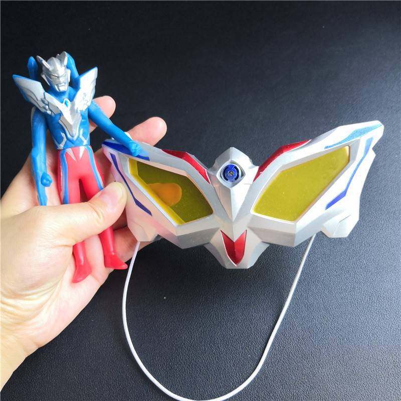 赛罗变身器玩具赛罗眼镜双头镖弯刀头标飞行器奥特召唤器银河火花