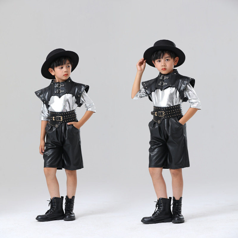 男女童科技感演出服套装走秀潮服