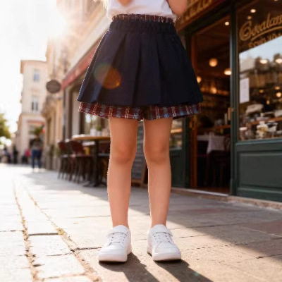 2026春季新款女童春秋新款法式儿童格纹甜美短裤裙子潮流,童装/婴儿装/亲子装,半身裙,淘宝优惠券,粉丝福利购,淘宝优惠卷