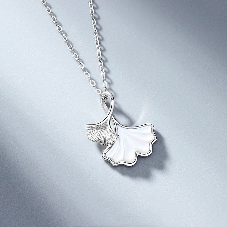 轻奢百搭河南钻石柘城钻石小众设计人造钻石三生有幸贝壳项链简约