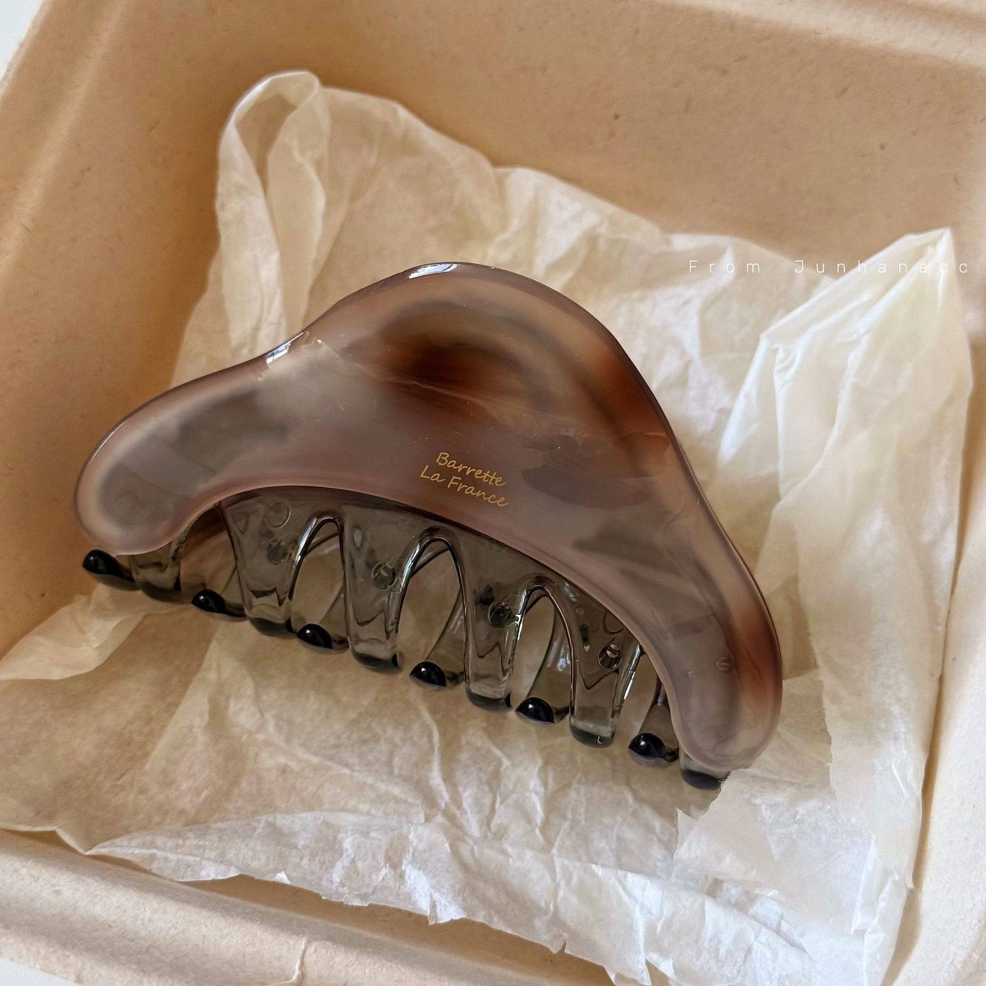 早秋复古拼色醋酸抓夹女气质百搭款后脑勺盘发夹质量鲨鱼夹头饰,饰品/流行首饰/时尚饰品新,发饰,淘宝优惠券,粉丝福利购,淘宝优惠卷