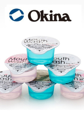 日本进口OKINA漱口水便携式果冻型12ml玫瑰味柑橘味薄荷味