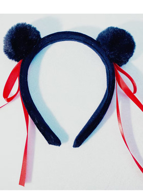 哪吒之魔降世头箍丸子头毛球发箍发饰儿童表演道具超萌可爱发饰