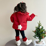 女童加厚棉服冬装2025新款炸街儿童保暖外套冬季小女孩棉衣潮，童装棉衣，祺妙童装