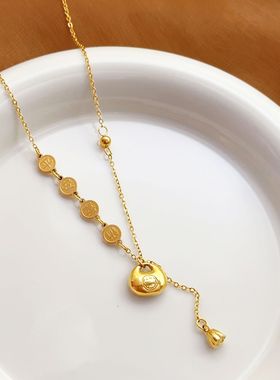 平安项链无钛钢民族风86251