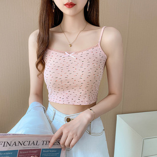 大佬打底衫 衣服蕾絲碎花小吊帶女裝 吊帶背心少女日系內搭偽娘變裝