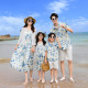 亲子装 波西米亚母女吊带连衣裙 三亚沙滩海边旅游度假碎花港风衬衫