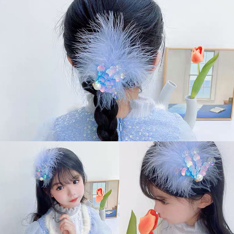 女孩美人鱼发饰人鱼姬演出配饰