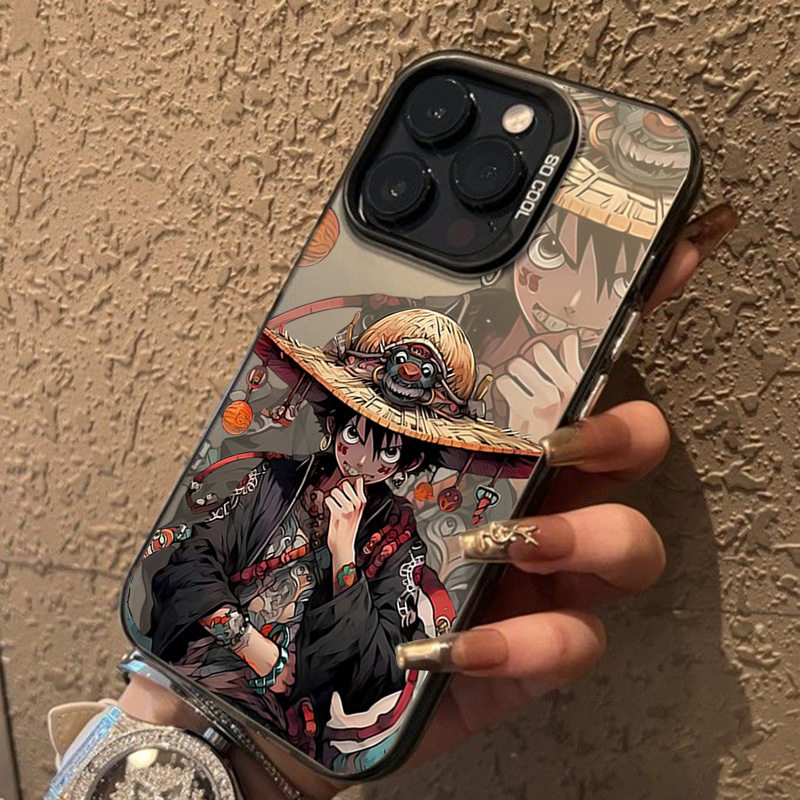 路飞索隆15pro适用iPhone13plus苹果12手机壳11跨境外贸15海贼王x