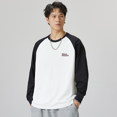 280斤7X插肩长袖T恤加大码宽松