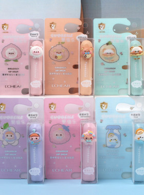 蕾琪 果倍乐儿童蜜桃草莓牛奶润唇膏 补水保湿滋润润唇膏 E653