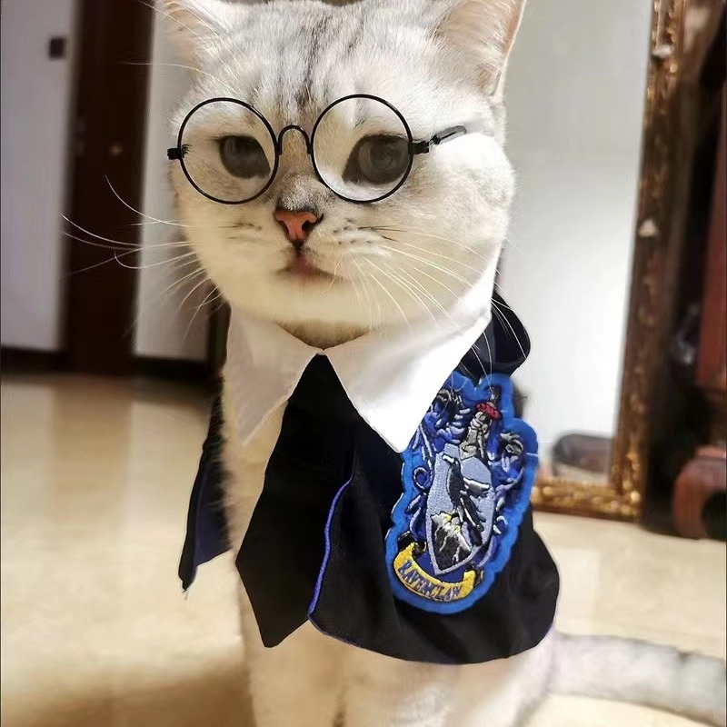 魔法学院风cos披风宠物斗篷泰迪小型犬猫咪网红拍照服巫师袍同款