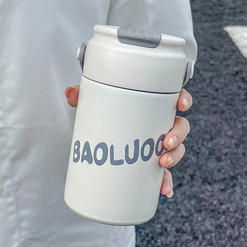 茶水分离花茶保温杯女学生ins风简约颜值带茶漏吸管泡茶水杯子