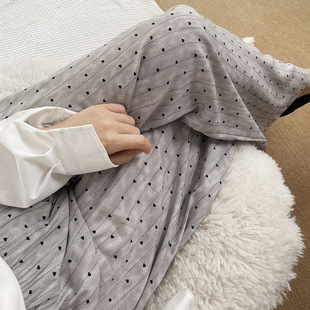 子女薄款 阔腿裤 九分裤 薄款 大码 棉绸裤 沙滩裤 夏季 人造棉休闲遛弯裤