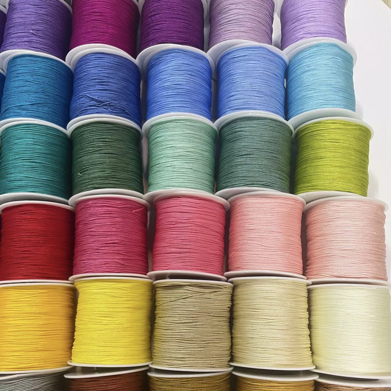 手绳玉石珠编织72号玉线中国结玉线材手工diy材料0.8mm粗95米长