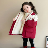 女童加绒棉服冬季2025新款女加厚棉袄冬装儿童保暖冬天衣服潮P145，童装棉衣，祺妙童装
