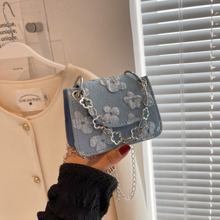 2025新款流行复古迷你小包包女时尚潮流简约链条迷你口红包斜挎包