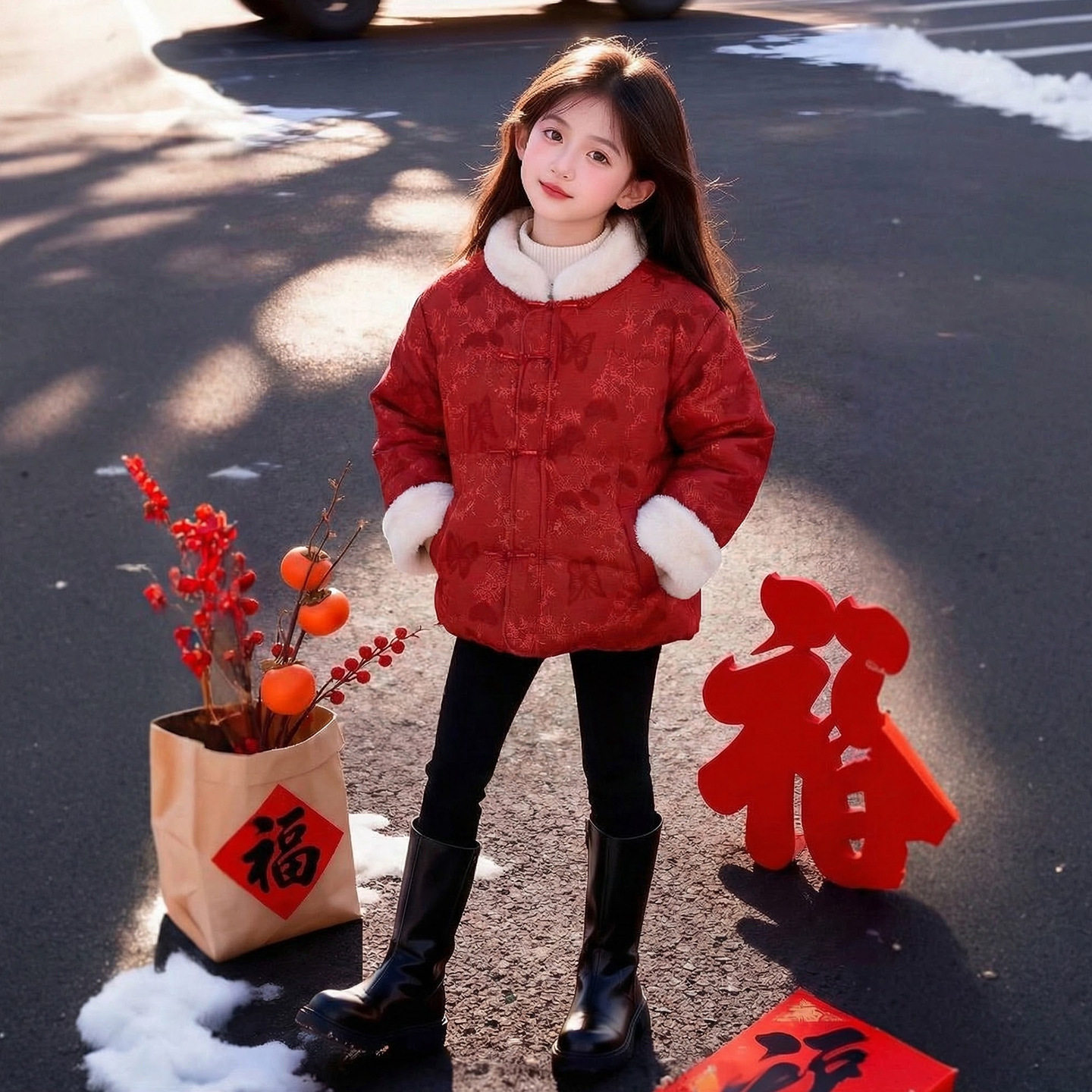 女童棉服2026新款冬装儿童汉服中式国风羽绒棉袄女孩冬季爆款外套