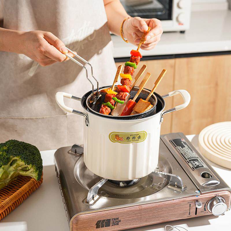 串串小火锅一人一锅不粘锅专用燃气电磁炉家用酒精炉涮锅小锅家用