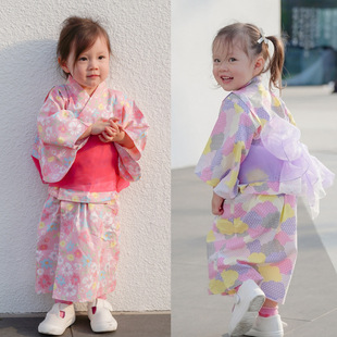 女童春秋夏季长款套装2-7岁日系女童两件套蕾丝腰带裙子