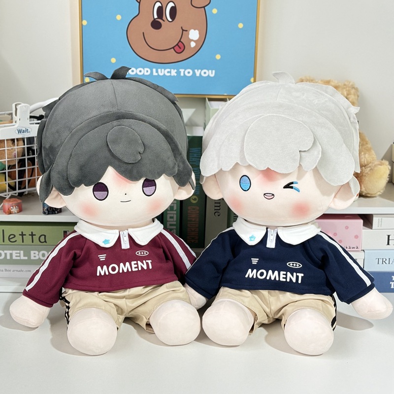 一番赏40cm坐姿棉花娃娃运动卫衣套装女娃换装无娃娃换装娃衣