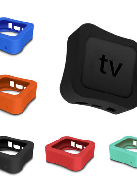 适用于Apple TV2021苹果智能电视HD6代机顶盒保护套4K硅胶保护套 4代/5代/6代通用迷彩多巴胺小红书跨境