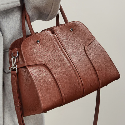 手提包女新款大容量女包国潮时尚头层牛皮斜挎单肩托特包通勤包包