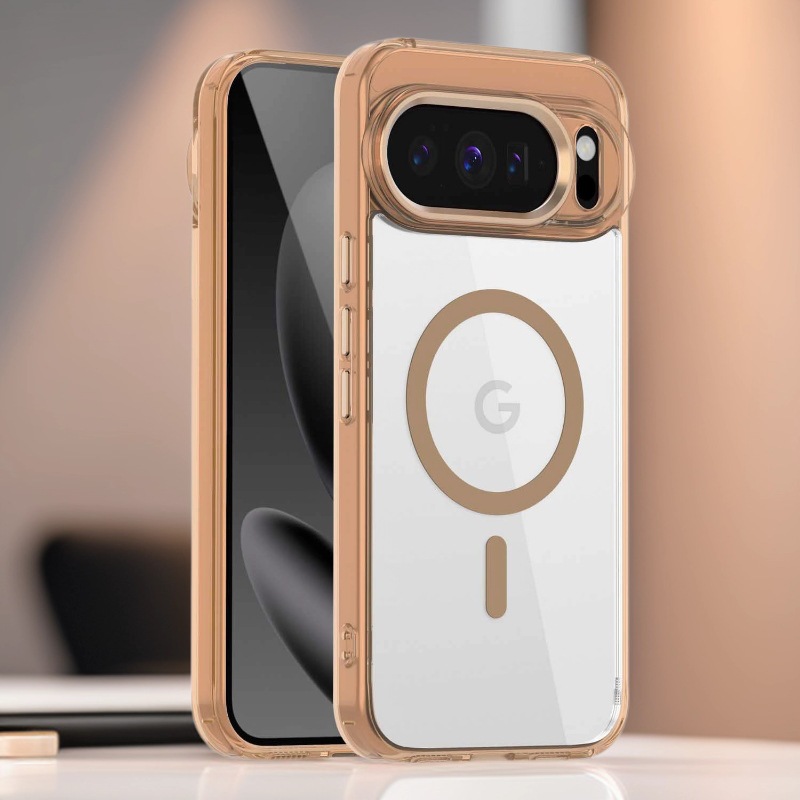 适用谷歌10ProXL磁吸magsafe手机壳pixel10透明冰彩TPU软壳Pixe9A保护套