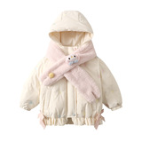 女童保暖棉袄冬季2025新款韩版女夹棉外套冬装儿童加厚棉服潮，童装棉衣，祺妙童装