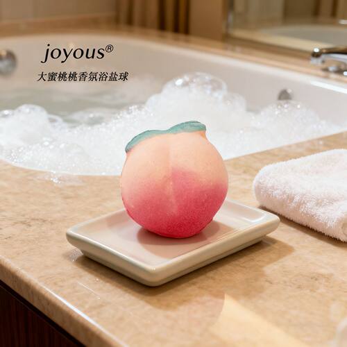 joyous大蜜桃桃泡澡球超多泡泡蜜桃香沐浴泡 送浴缸袋泡泡浴液