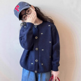 女童超好看针织开衫秋冬2025新款儿童级感打底衫女大童加厚毛衣，童装毛衣，祺儿童装