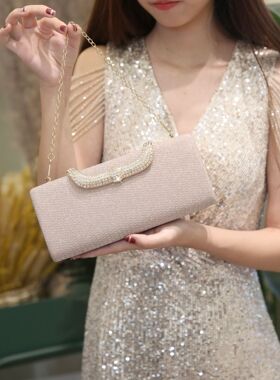 包包富家千金2025新款手包女小包手拿精致晚宴包搭配礼服的手抓包