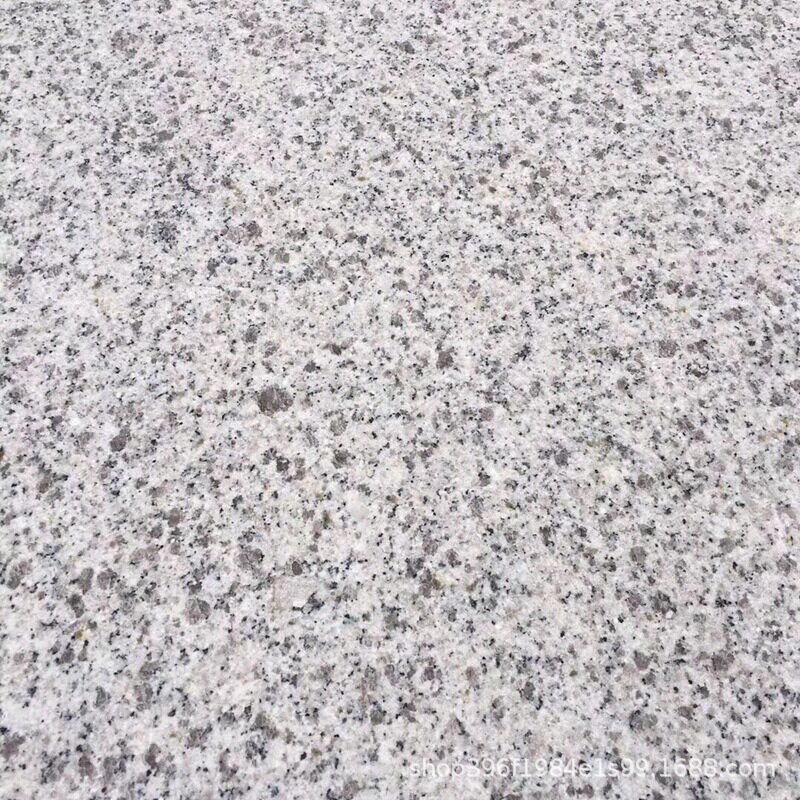 湖北随州白麻花岗岩芝麻白芝麻灰 荔枝面火烧面 光面公园广场石材