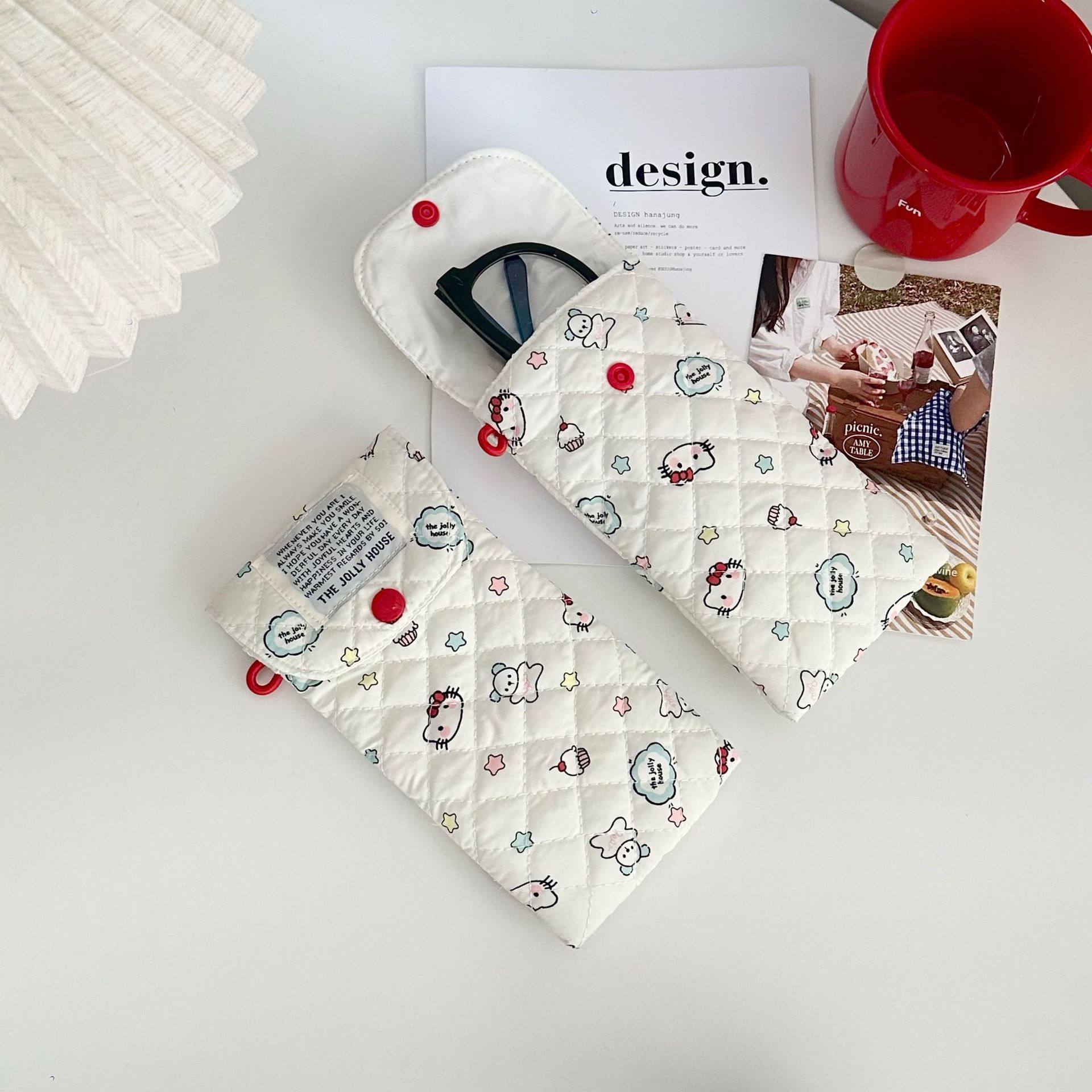 卡通猫咪眼镜收纳包便携充棉抗压墨镜袋太阳眼镜收纳包随身眼镜包,ZIPPO/瑞士军刀/眼镜,眼镜盒,淘宝优惠券,粉丝福利购,淘宝优惠卷