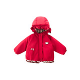 女童加绒棉服冬装儿童外套2025新款可爱卡通女冬季保暖上衣潮P89，童装棉衣，祺妙童装