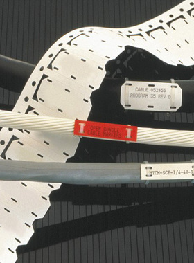 HLX-NEL线束标签标识卡-CM-SCE-TP白色线缆标识牌吊牌Cable Tags