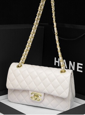 品牌真皮CF香奶奶款菱格链条包女肩百搭时尚斜挎包手提轻奢女包