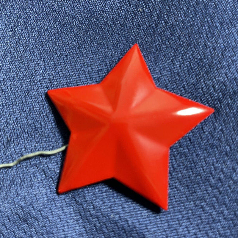 极速发货65式六五式红五角星帽徽红领章三点红纪念收藏品