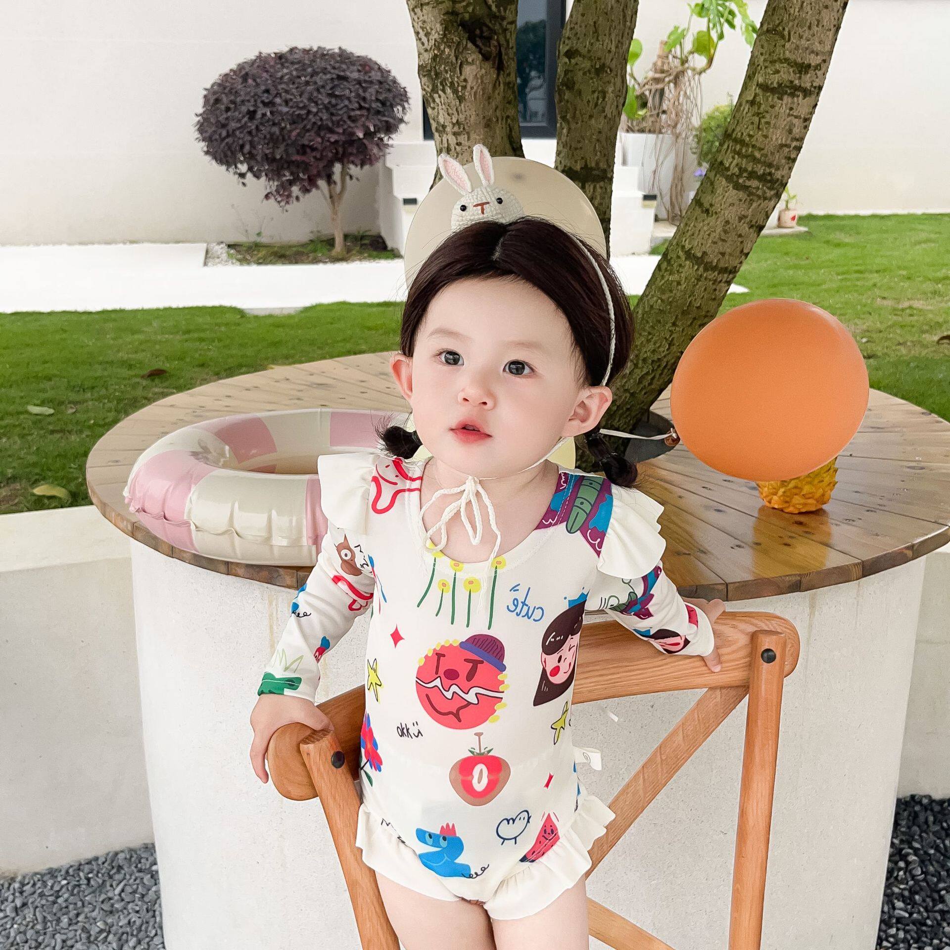 女童泳衣夏季韩国童装儿童卡通时尚宝宝连体长袖游泳衣婴幼儿夏装怎么样,好用不?