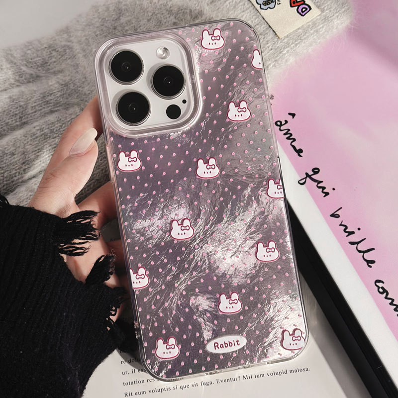 卡通可爱冰川纹透明软壳苹果16