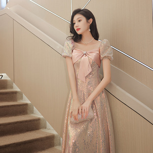 小晚礼服女宴会端气质名媛轻奢小众法式级感年会生日party裙