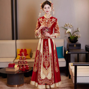 秀禾服婚服2025新款结婚敬酒服婚服婚礼秀禾嫁衣出阁服夏显瘦