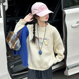 女童加厚毛衣2025年秋冬新款卡通糖果针织衫中大童可爱打底衫上衣，童装毛衣，祺儿童装