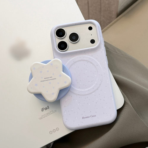 紫色星星支架适用17苹果17promax菲林磁吸iphone16手机壳15软套13